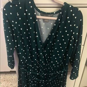 Green Polka Dot Women's Dress